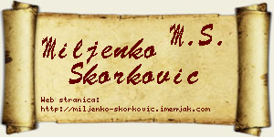 Miljenko Skorković vizit kartica